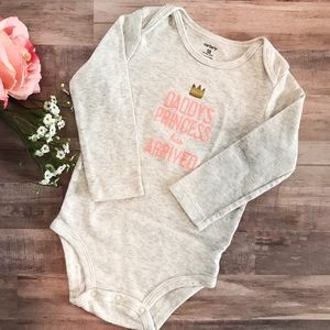 👑 Long Sleeve Daddy’s Princess Onesie